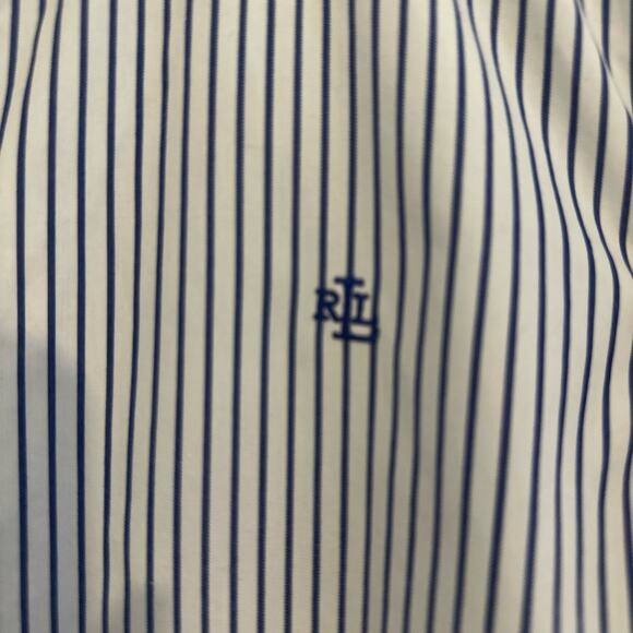 Lauren Ralph Lauren Plus Long-Sleeved Classic Non-Iron Shirt Sz P/M - Picture 6 of 10